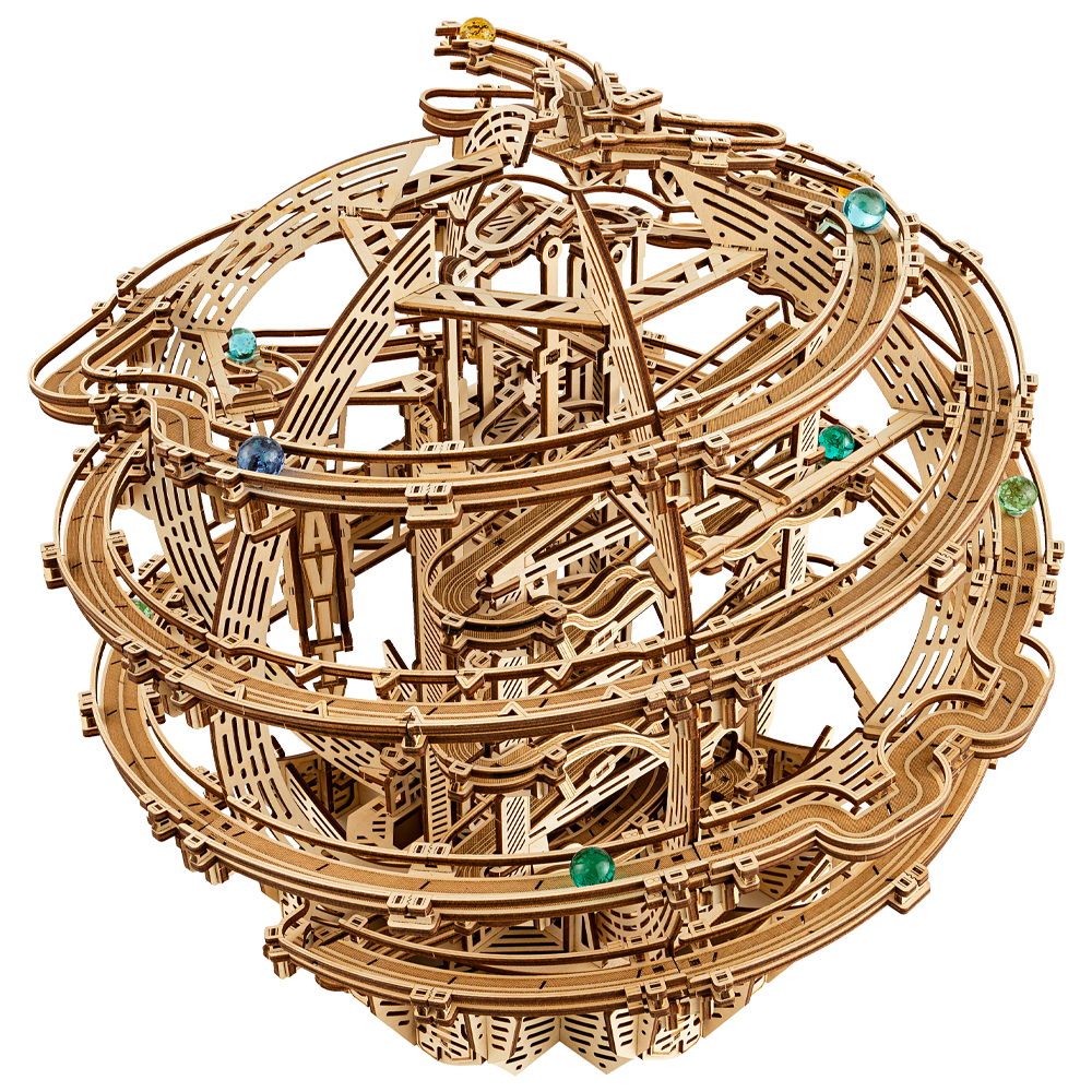 Gravity Marble Run Wood Model Kit WoodTrick gravity-marble-run-wood-model-kit-woodtrick