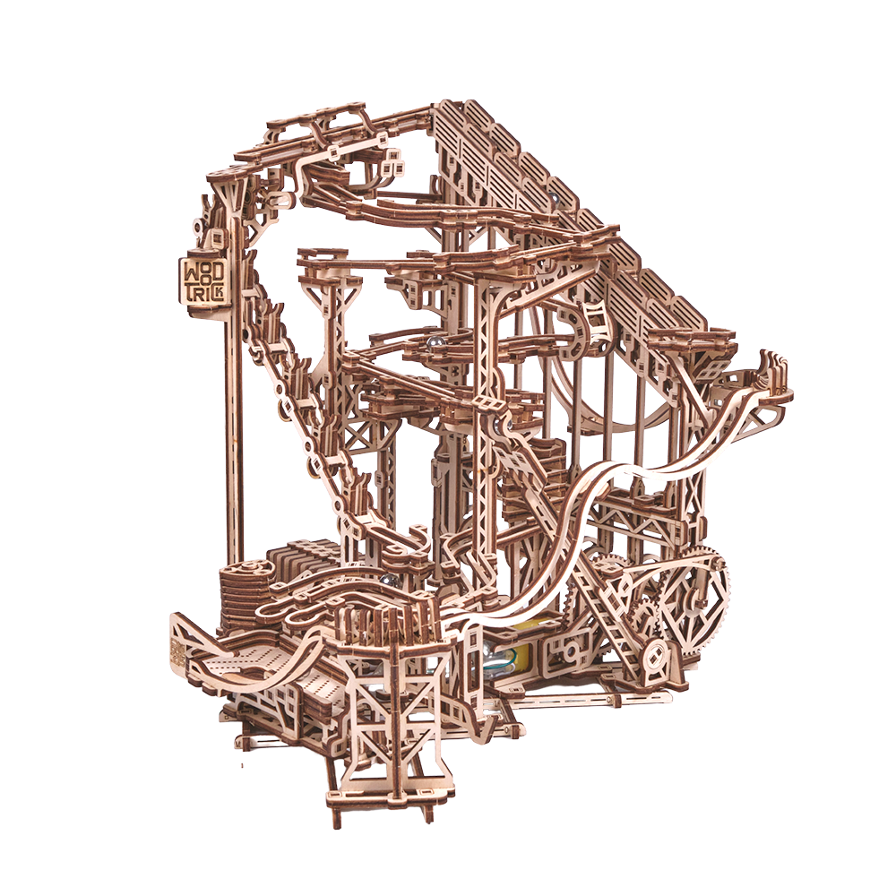 Galaxy Marble Run & Spiral Marble Run Wood model kit ️ WoodTrick