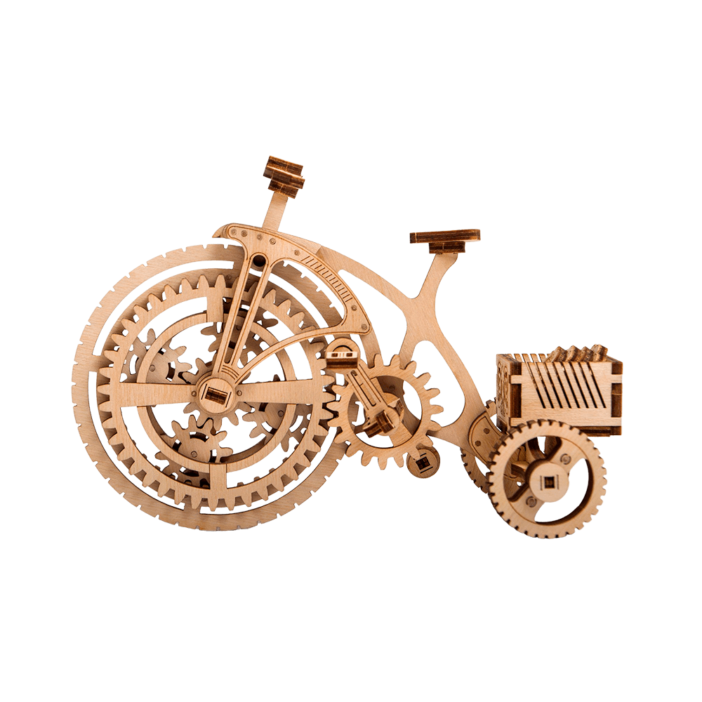Bike Machine Model Bicycle - 3D wooden mechanical model kit by WoodTrick.
