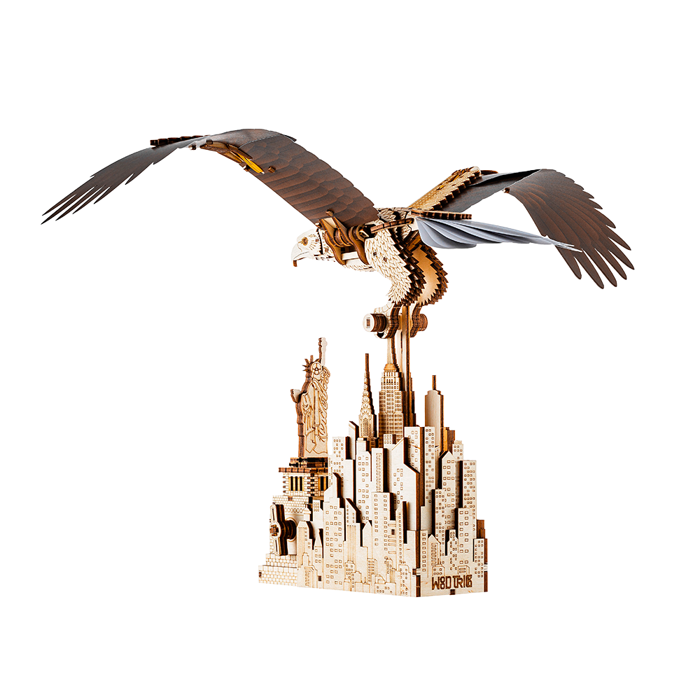 Liberty Eagle Mechanical 3D Wooden Model Kit WoodTrick liberty-eagle-mechanical-3d-wooden-model-kit-woodtrick