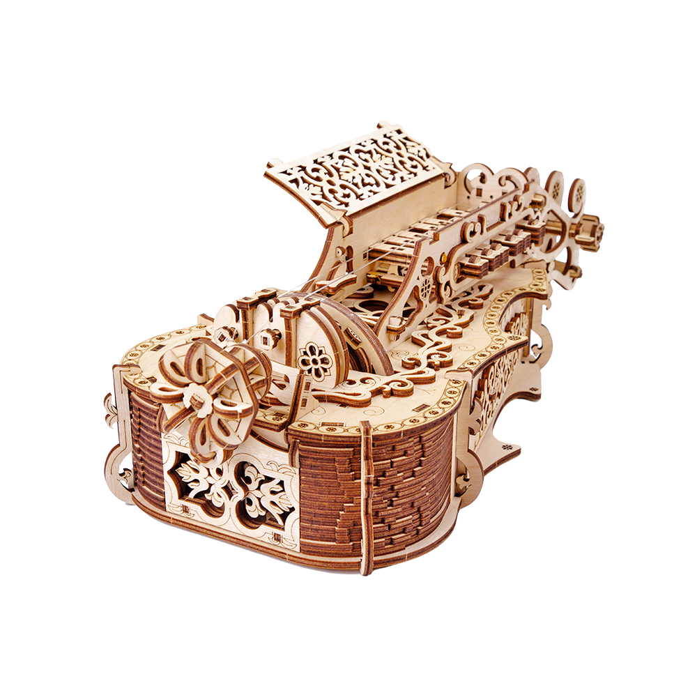 Trick Lyra da Vinci 3D Ahşap Bulmaca Yetişkinler ve Çocuklar için İnşa - Hurdy Gurdy Kit Müzik Aletleri - Model Kiti Trick Lyra da Vinci 3D Ahşap Bulmaca Yetişkinler ve Çocuklar için İnşa - Hurdy Gurdy Kit Müzik Aletleri - Model Kiti