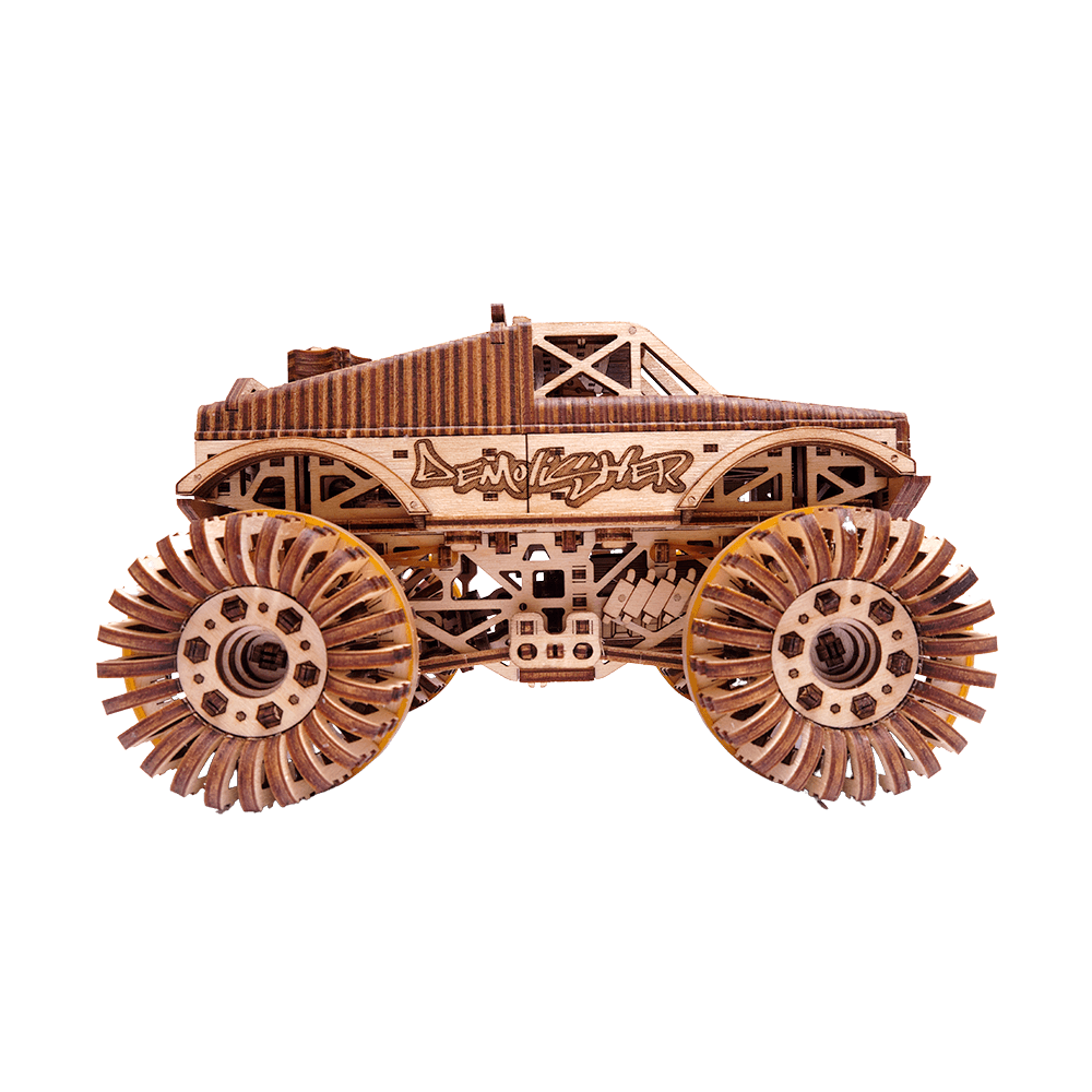 Monster Truck 3D Wooden Mechanical Model Kit By WoodTrick monster-truck-3d-wooden-mechanical-model-kit-by-woodtrick