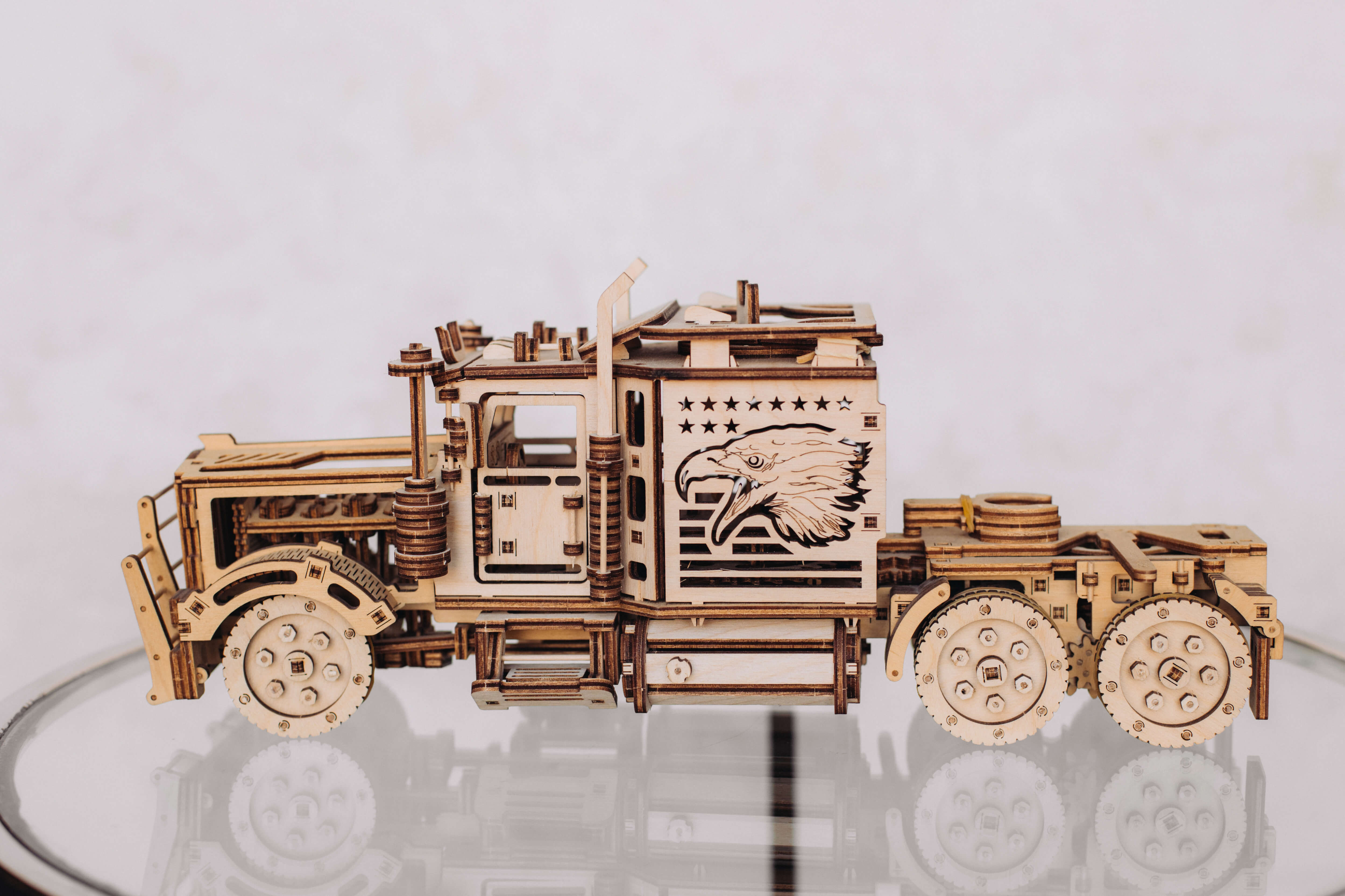 Wood Rik Rig Big Rig - 3D wooden mechanical model kit by WoodTrick.
