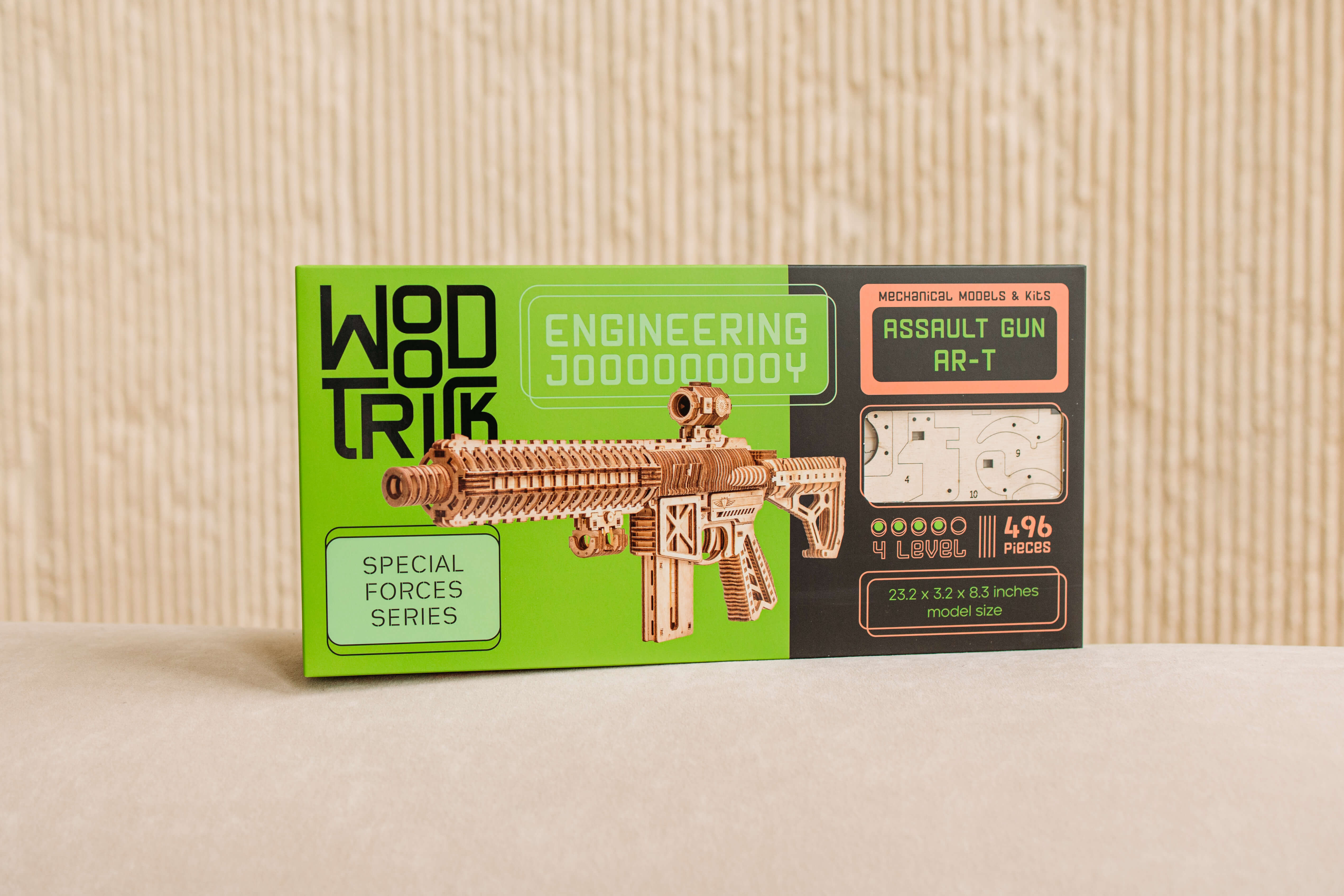 Wood Trick Assault Gun Wooden Model Kit voor volwassenen en tieners om te bouwen - Rifle Guns for Kids - 3D Wooden Puzzle Mechanical Model Wood Trick Assault Gun Wooden Model Kit voor volwassenen en tieners om te bouwen - Rifle Guns for Kids - 3D Wooden Puzzle Mechanical Model