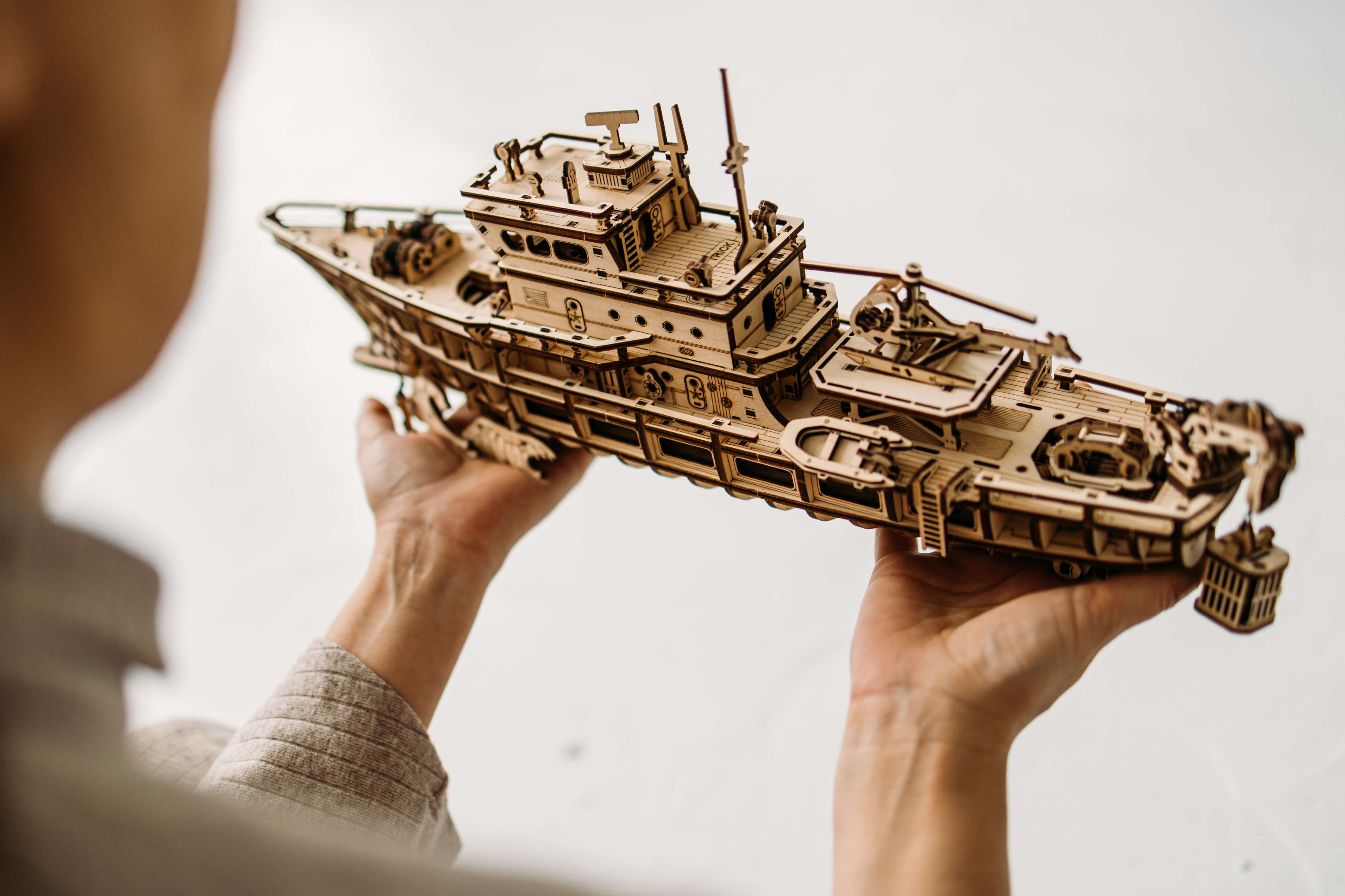 Décoration Marine Artisanale Kit Maquette Bateau En Bois Canot De Sauvetage 1/48 - Puzzle 3D à Décoration Marine Artisanale Kit Maquette Bateau En Bois Canot De Sauvetage 1/48 - Puzzle 3D à